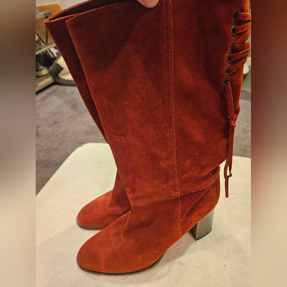 COACH COTY SUEDE BOOTS